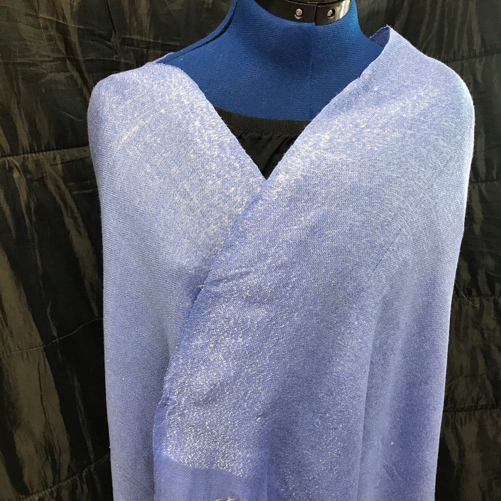 Shimmery blue wrap